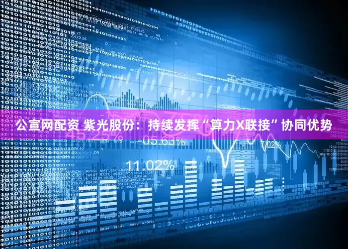 公宣网配资 紫光股份：持续发挥“算力X联接”协同优势